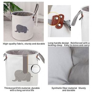 Panier de rangement pliable en tissu, corbeille à linge pliable, bac organisateur pour auberges, vente en gros pour supermarchés - Product Image 2