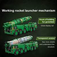 Véhicule lanceur de missiles RC CaDA C56031, 6351 pièces, camion militaire télécommandé, blocs de construction DIY, modèle de collection
