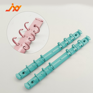 A5, металлические никелированные зажимы для переплета с 6 кольцами, легко открывающийся механизм, длина 175 мм для переплета с листьями, записные книжки для альбомов - Product Image 4