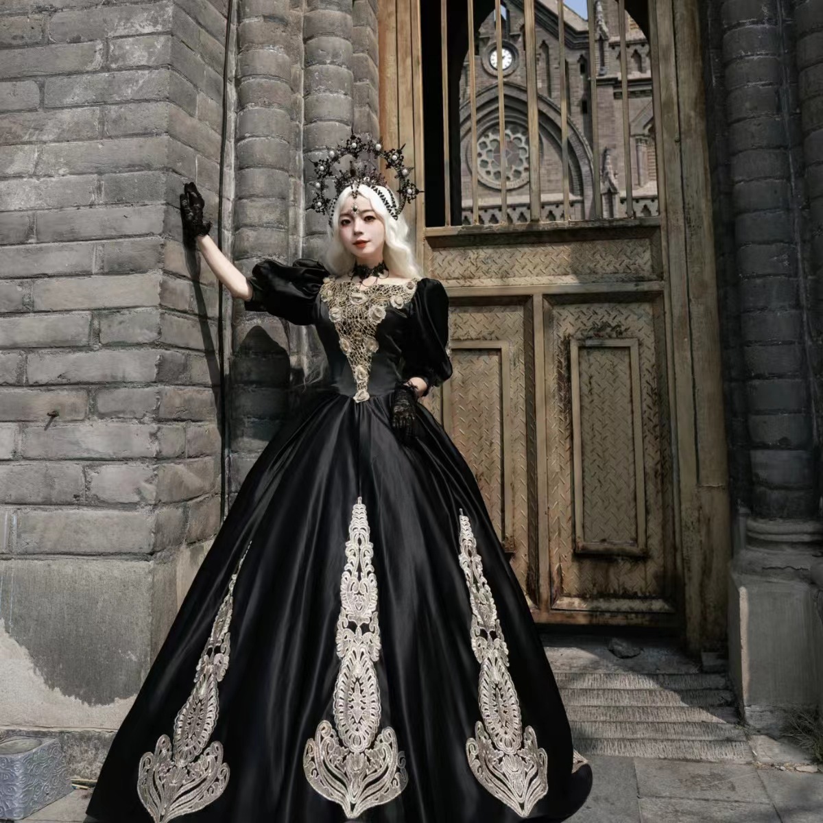 princess dress for ladies Ice Costume Luxury Girls Smocked Lace Cotton Spaghetti Make her dream come Enrich:FEB122026 Size:1 fl oz
