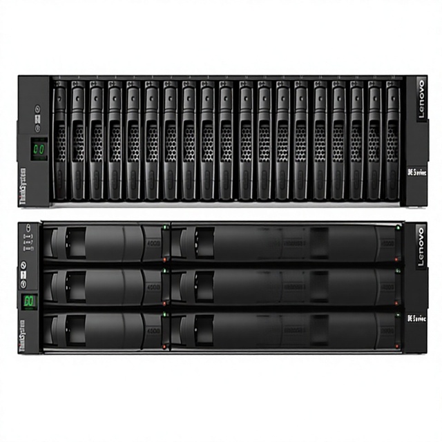 Lenovo ThinkSystem DE2000H 2U24 SFF Storage Server 24x 2.5-inch SAS SSD HDD Array for Virtualization Database Workloads
