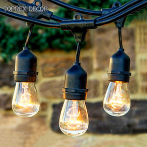 Al Aire Libre impermeable G45 S14 LED festón cuentagotas E27 vacaciones iluminación decoración al aire libre iluminación decorativa - Product Image 2