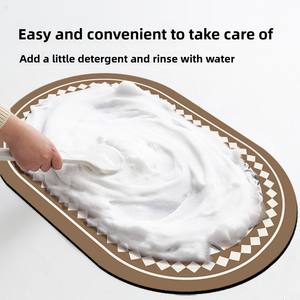 <span class=keywords><strong>Tapis</strong></span> <span class=keywords><strong>de</strong></span> salle <span class=keywords><strong>de</strong></span> bain <span class=keywords><strong>de</strong></span> style nordique <span class=keywords><strong>haut</strong></span> <span class=keywords><strong>de</strong></span> <span class=keywords><strong>gamme</strong></span> moderne et durable, 10 mm d'épaisseur, résistant à l'usure, antidérapant, design vintage, absorbant - Product Image 3