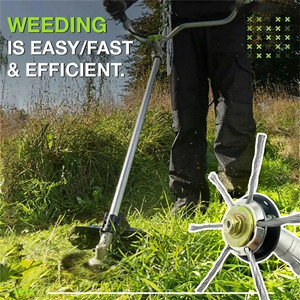 Tête de coupe d'herbe universelle en acier au carbone de 6 pouces pour enlever la rouille des mauvaises herbes en mousse Tête de tondeuse à gazon - Product Image 4