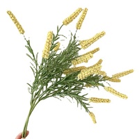 KEWEI 827 penjualan laris bunga Sage buatan rumput Foxtail 8 kepala busa Sage bundel bunga pernikahan