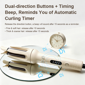 <span class=keywords><strong>Fer</strong></span> <span class=keywords><strong>à</strong></span> <span class=keywords><strong>boucler</strong></span> automatique LED anti-emmêlement 28 mm, <span class=keywords><strong>fer</strong></span> <span class=keywords><strong>à</strong></span> friser électrique rotatif portable intelligent <span class=keywords><strong>à</strong></span> 4 températures, boucleur professionnel - Product Image 4