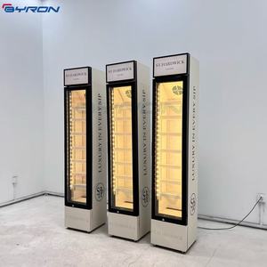 Refrigerador de bebidas de enfriamiento directo y aire combinado de diseño delgado | Puertas de vidrio de alta eficiencia para tiendas de conveniencia - Product Image 2