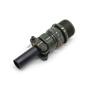 Conector MIL MS3106A18-11P MS3102A18-11S X-Keyway de 5 Pines MS5015, Tamaño 23A, 12 Contactos, 500V CA, Kit de Conector con Copa de Soldadura y Abrazadera para Cable - Product Image 6