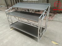 Table de DJ en aluminium sur mesure, support de table de DJ portable pour scène, performance, mariage, fête, événement