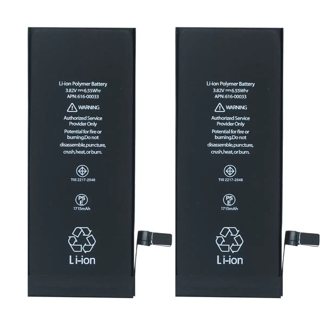 XYN OEM Black Lithium Polymer Battery Replacement Compatible for 6/6s/7/8 SE/X/XR/11 Models Stock Immediate Delivery -year