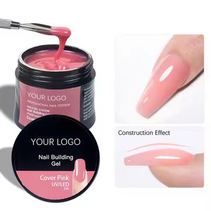 โพลีเจลสีชมพูคุณภาพสูงสำหรับมืออาชีพ ขายดี 8 สี เนื้อเจลหนา แข็งแรง ติดทนนาน สำหรับต่อเล็บ ยูวี เจลสีสันสดใส สำหรับร้านเสริมสวย - Product Image 1