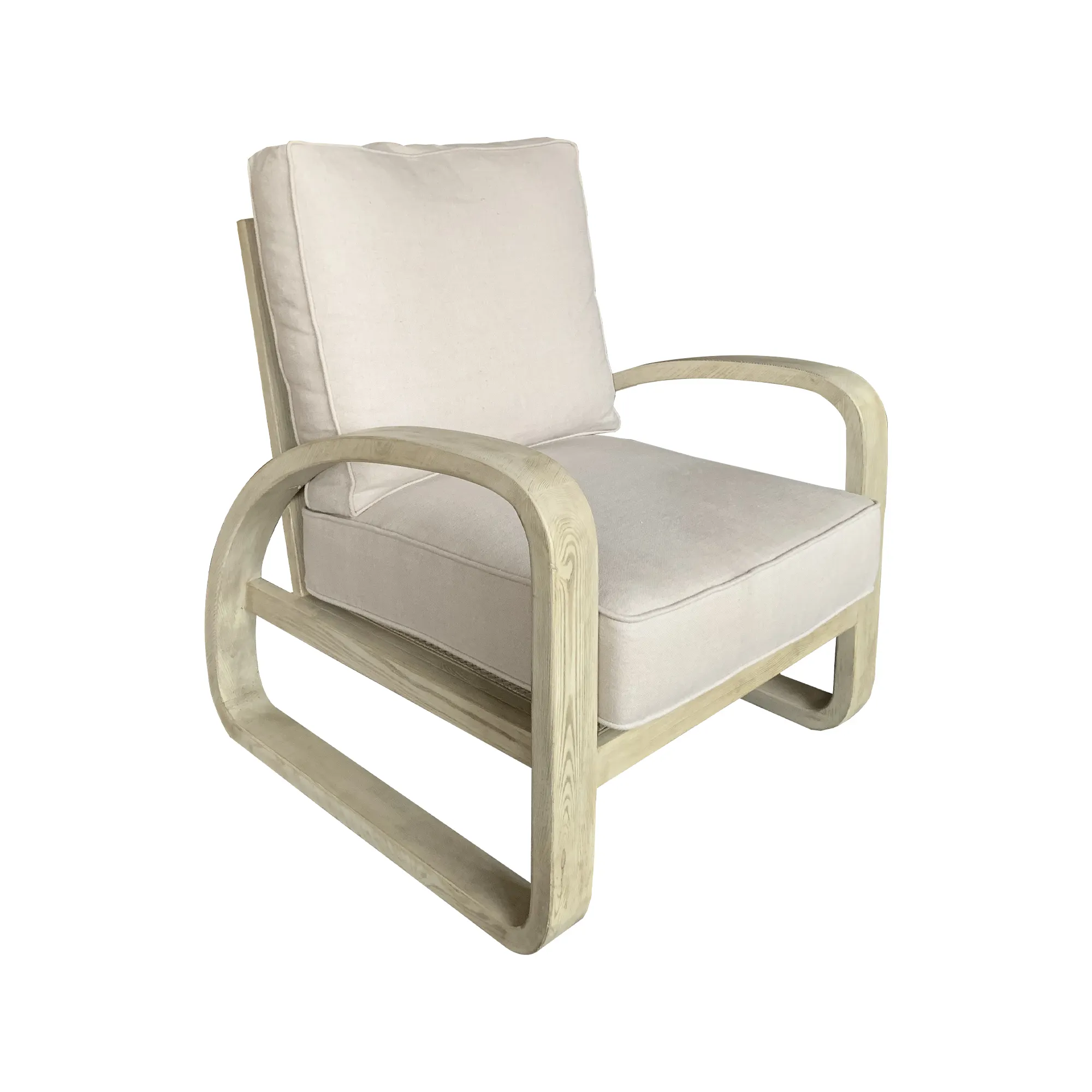 HLM42 stile nordico giapponese intagliato a mano poltrona in legno con struttura in frassino sedile e retro Chaise Lounge sedia per il tempo libero con cuscini