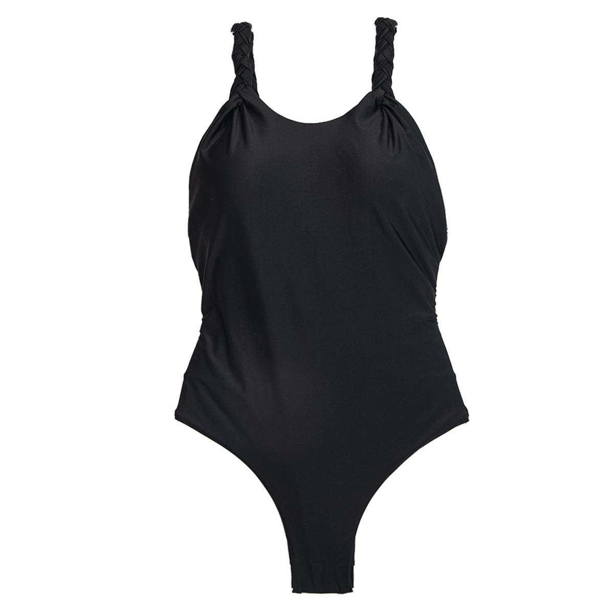 Black sexy one piece high waist swimsuit hot sale 2021