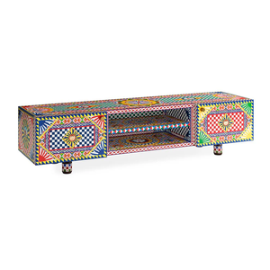 Buffet de style bohème moderne, <span class=keywords><strong>console</strong></span> TV de luxe en <span class=keywords><strong>bois</strong></span> massif pour appartement haut de gamme et salle d'exposition - Product Image 1