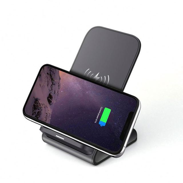 2023 best seller 15W usb c charger dual coil wireless charging station phone holder stand