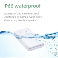 Kit de interruptor de luz de lámpara de techo LED inalámbrico 600 pies rango Control remoto IP66 nivel RF433 10A interruptores de Control remoto de pared máx.