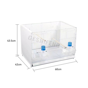 Fabrika toptan yüksek kalite lüks metal kuşlar kafes çok katmanlı taşınabilir kuş üreme kafesi istiflenebilir kuş kafesi - Product Image 5