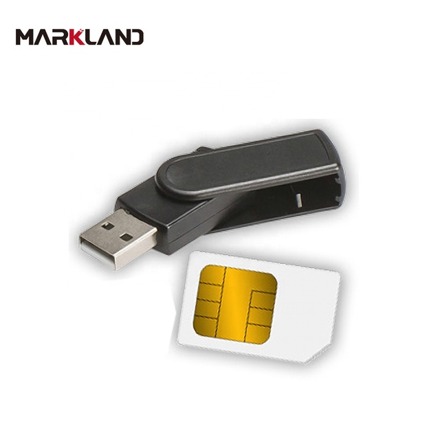 MCR3500 Mini PC/SC CCID ISO 7816 Smart Card Reader Digital Signature Dongle With Sim Card Slot