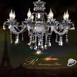 Lustre en cristal LED de haute qualité, grand modèle, éclairage moderne à plusieurs bras pour salon - Product Image 6