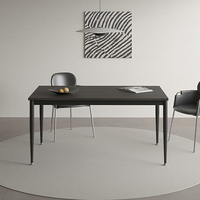 Table à manger en acier industriel moderne, design personnalisé directement de l'usine pour salon et cuisine