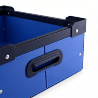 Boîte de rangement pliable et réutilisable en plastique ondulé antistatique ESD, panneau creux en PP, pour pièces industrielles