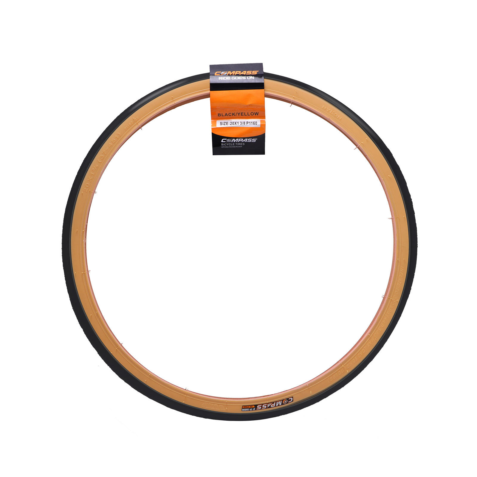 BMX Yellow Tire Retro 20 Inch Folding Bicycle Tire