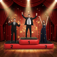 Podium gonflable commercial personnalisé en PVC, pliable et portable, pour cérémonies de remise de prix et compétitions sportives – Modèle populaire 2026