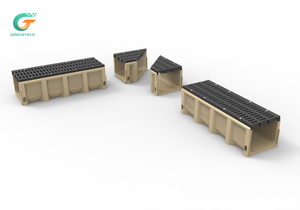 Caniveau de drainage en béton polymère en forme de U, haute résistance, anti-corrosion, pour <span class=keywords><strong>parking</strong></span> - Product Image 2