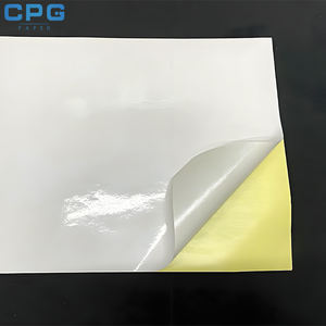 Factory Wholesale Glossy Inkjet <b>Sticker</b> Paper A4 Size 80gsm Printable Self Adhesive Paper <b>Label</b> Paper Sheet - Product Image 1