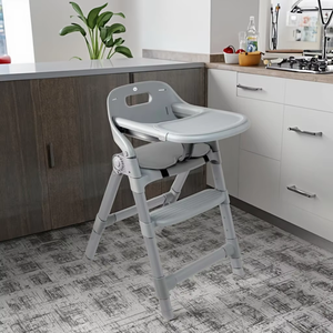 Cadeira Alta Moderna Ajustável para Bebês, Dobrável e Portátil, Design de Madeira para Uso em Casa, Hotel, Cozinha e Sala de Estar - Product Image 3