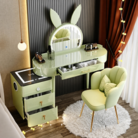 Mesa de Noche Inteligente de Estilo Moderno y Sencillo, de Madera Maciza, Color Rosa, de Lujo Discreto, para Sala de Estar o Dormitorio, de Tamaño Pequeño