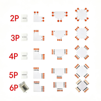 Konektor Strip LED PCB Tipe L T X 8mm 10mm Adaptor Papan PCB Tanpa Solder untuk Koneksi Strip Lampu LED Satu Warna RGB RGBW
