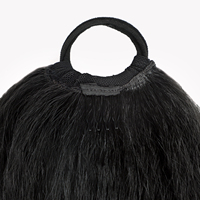 32 pouces 160 grammes longue ligne droite Yaki queue de cheval Extension de cheveux résistant à la chaleur synthétique femmes fille queues de cheval