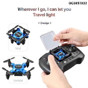 2.4G <span class=keywords><strong>Mini</strong></span> <span class=keywords><strong>Drone</strong></span> telecomando pieghevole <span class=keywords><strong>Quadcopter</strong></span> Kiwith Wifi fisso Heightt - Product Image 2