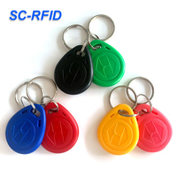 Solider ABS RFID-Schlüsselanhänger 125KHz TK4100 13,56MHz F08 für Schwimmbad-Besucherzugang und Erlaubnisprüfung