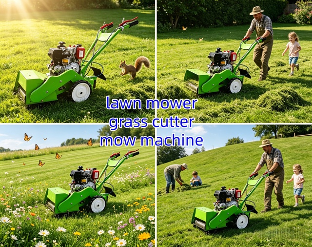 Multifunction Grass Cutter Robot with Electric Lawn Mower and Automatic Weeding Machine for Garden
