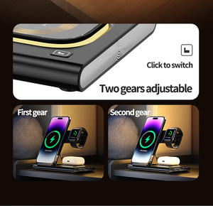 Nouveau <span class=keywords><strong>chargeur</strong></span> sans fil en vente chaude, <span class=keywords><strong>support</strong></span> 3 en 1, station d'accueil murale pour ordinateur portable et téléphone portable CN/GUA - Product Image 6