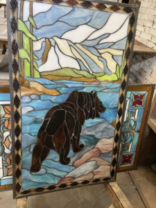 Vitrail d'église Fabriqué à la main Écran en verre d'art tridimensionnel pour les cloisons de <span class=keywords><strong>porte</strong></span> et de fenêtre de hall d'entrée - Product Image 2