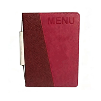 Porte-menu avec bande élastique pour café, boulangerie, bar, hôtel, restaurant, station balnéaire – Livre de menus à changement rapide avec élastique