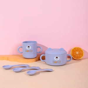 Vajilla de dibujos animados y amorosos para niños, cuchara duradera, tenedor, taza, juego de vajilla para niños - Product Image 3