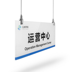 Panneau PVC, Plaque en acrylique KT, Logo lumineux en cristal, Panneau d'affichage pour porte de bureau ou d'entrepôt, Plaque de travail UV, Plaque de signalisation DRT - Product Image 1