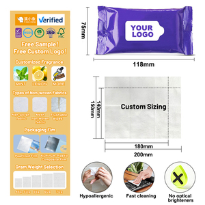 Lingettes humides nettoyantes douces naturellement non irritantes, lingettes biodégradables en vrac, lingettes humides nettoyantes pour la peau des nouveau-nés pour la maison - Product Image 1