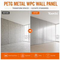 Panel de Pared de PETG Impermeable, Metalizado, WPC, Acabado de Espejo de Alto Brillo, Flexible, para Decoración de Interiores, Escaleras y Baños