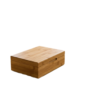 Bamboo Carved Square European Design Eco Friendly Durable Jewelry <b>Box</b> - Product Image 1