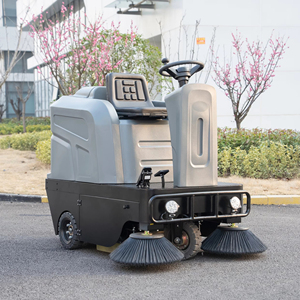 Prezzo all'ingrosso Nuova Lavasciuga Pavimenti Elettrica a Due Spazzole 1250-B 48V 67Ah con Funzione Non-Stop 2.5-3h Clear - Product Image 1