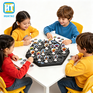 Juegos de Mesa HTL, Juguete Educativo, Adivina Quién, Juego de Mesa Cadena Triangular, Ajedrez para <span class=keywords><strong>2</strong></span> Jugadores, Juego Familiar para Niños y Adultos - Product Image 2
