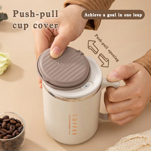 YUEDISI Nieuw Ontwerp 460ml Melkbeker Draagbare 304 RVS Koffiebeker met Deksel en Lepel - Product Image 4