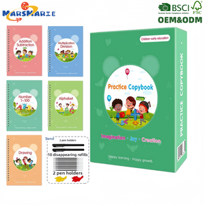 Nueva Versión del Set de Práctica de Escritura del Alfabeto <span class=keywords><strong>Inglés</strong></span> Completo para Niños, Caja de Regalo con Cuaderno de Práctica de Escritura con Ranuras, Libros de Actividades para <span class=keywords><strong>el</strong></span> Aprendizaje Temprano - Product Image 1