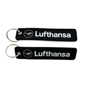 Porte-clés en tissu tissé Cessna Jet Tag en gros - Product Image 3