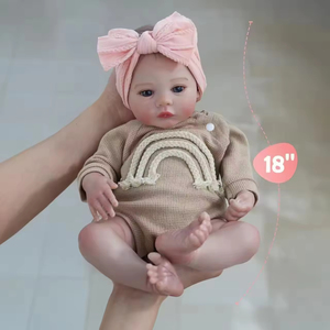 Poupée de simulation miniature mignonne de 18 pouces avec fonction de réincarnation, idéale pour les cadeaux de Noël pour enfants, vente en gros - Product Image 4